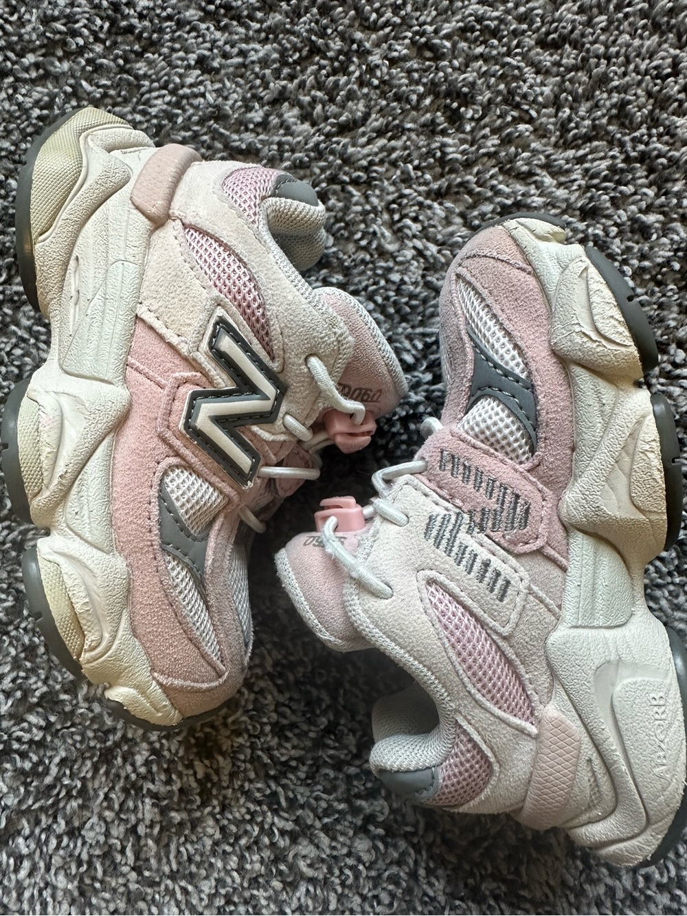 Baby New Balance 9060 Slip On Easy On Sneakers Size 6